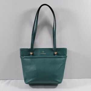 05400 Nanette Lepore teal faux pebbled leather shoulder bag